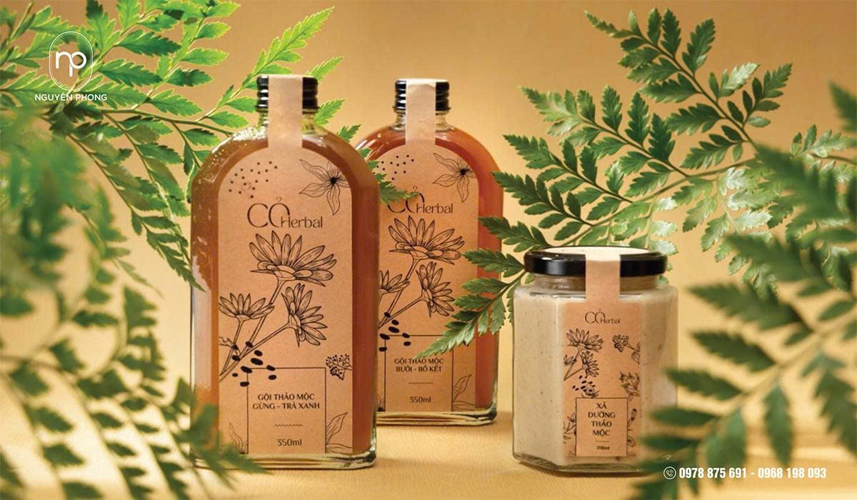 Decal giấy Kraft mộc mạc, tự nhiên